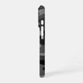 グレーブラック迷彩柄 iPhoneケース (左側面)