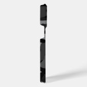 グレーブラック迷彩柄 iPhoneケース (右側面)