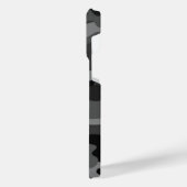 グレーブラック迷彩柄 iPhoneケース (左側面)