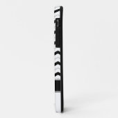 グレーブラック&ホワイトシェブロンモノグラムiPhone 5ケース Case-Mate iPhoneケース (裏面/左)