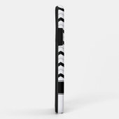 グレーブラック&ホワイトシェブロンモノグラムiPhone 5ケース Case-Mate iPhoneケース (裏面/右)