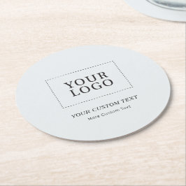グレーブランドのカスタムビジネスロゴプロモーション ラウンドペーパーコースター