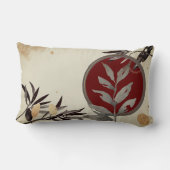 グレーブルゴーニュ芸術的ー抽象芸術水彩 ランバークッション (裏面)