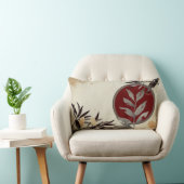 グレーブルゴーニュ芸術的ー抽象芸術水彩 ランバークッション (椅子)