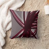 グレーブルゴーニュ芸術的抽象芸術リボン クッション (ブランケット)