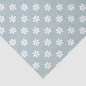 グレーブルーとホワイトデイジー発行紙 薄葉紙 (詳細)