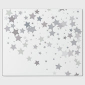 グレーブルーのラッキースター ラッピングペーパー (フラット)