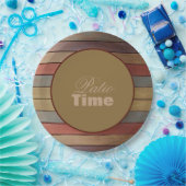 グレーブルーグリーン金ゴールド ペーパープレート (パーティー)