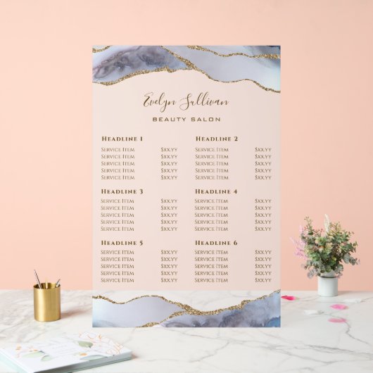 グレーブルーゲート価格表 アクリルサイン (ウェディング)