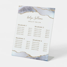 グレーブルーゲート美しいサロン価格表 台座サイン