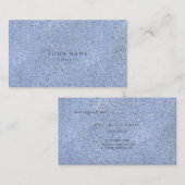 グレーブルーシルバークリスタルセメントVipアポイントメント 予約カード (正面/裏面)