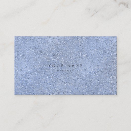 グレーブルーシルバークリスタルセメントVipアポイントメント 予約カード (正面)