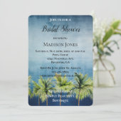 グレーブルートロピカルパームツリーズブライダルシャワー 招待状 (スタンド正面)