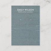 グレーブルーバーラップ長ネックレスイヤリングディスプレイ 名刺 (正面)