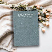 グレーブルーバーラップ長ネックレスイヤリングディスプレイ 名刺