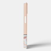 グレーブルーピーチフローラリピーター Case-Mate iPhoneケース (裏面 / 右)