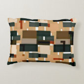 グレーブルーブラウンストライプの アクセントクッション (裏面)