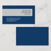 グレーブループレーン魅力的モダンな名刺 名刺 (正面/裏面)