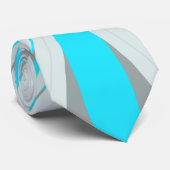 グレーブルーホワイトウィンタークリスマススノーフレークスター ネクタイ (ロール)
