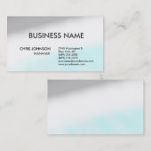 グレーブルーホワイトクリエイティブシックモダン名刺 名刺 (正面/裏面)
