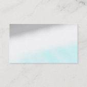 グレーブルーホワイトクリエイティブシックモダン名刺 名刺 (裏面)