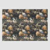 グレーブルー淡い色のオレンジバビクトリアンリズボヘミアン 薄葉紙 (正面)