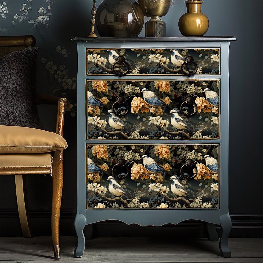 グレーブルー淡い色のオレンジバビクトリアンリズボヘミアン 薄葉紙