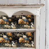 グレーブルー淡い色のオレンジバビクトリアンリズボヘミアン 薄葉紙