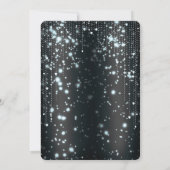 グレーブルー&シルバーグリッタードレススウィート16パーティー 招待状 (裏面)