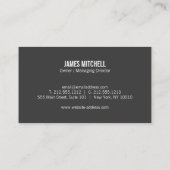 グレーブロックコンクリート建築ビルダ 名刺 (裏面)