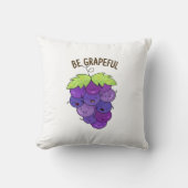 グレープおもしろいプバンチ クッション (正面)