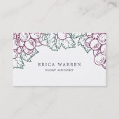 グレープアーバー | Somelierまたはワイン業界 名刺 (正面)