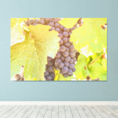 グレープオンつる植物 キャンバスプリント (インサイチュ (ウッドフロア))