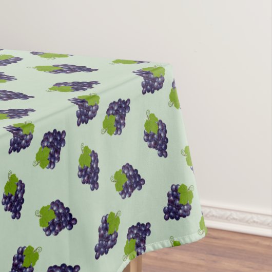 グレープオンライトローレルグリーン テーブルクロス (インサイチュ)