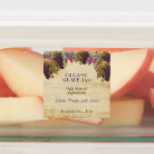 グレープオーガニックジャムつる植物素朴 ラベル (貼付)