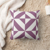 グレープカッコいいジオメトリックデコキューブパターン クッション (ブランケット)