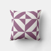 グレープカッコいいジオメトリックデコキューブパターン クッション (裏面)