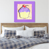 グレープカップケーキギャラリーキャンバスプリント キャンバスプリント (インサイチュ (寝室))