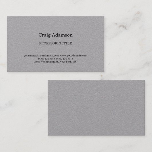 グレープクラシカルライエレガントンシンプルミニマリスト 名刺 (正面/裏面)