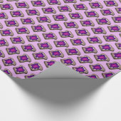 グレープジェリージャムオントーストブレッドブレックファーストフード ラッピングペーパー (角)