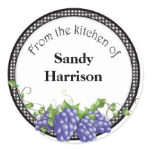 グレープゼリー瓶のシール