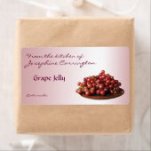 グレープゼリー缶詰ラベル ラベル (インサイチュ)