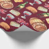 グレープトスカーナイタリアヴィンテージワイタリアンイン ラッピングペーパー (角)