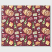グレープトスカーナイタリアヴィンテージワイタリアンイン ラッピングペーパー (フラット)
