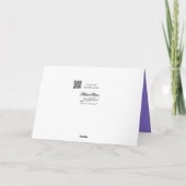 グレープハイアキカスタマイズンス – 任意の大事な行事用 カード (裏面)