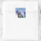 グレープハイアシンス蔵書票～ステッカー スクエアシール (バッグ)