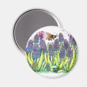 グレープハイアシンス マグネット (正面/裏面)