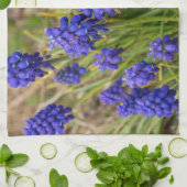 グレープハイアシントスファミリー キッチンタオル (折り畳み)