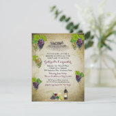 グレープバインヴィネヤードブライダルシャワー 招待状 (スタンド正面)