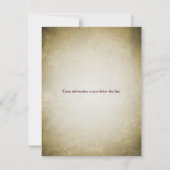 グレープバインヴィネヤードブライダルシャワー 招待状 (裏面)